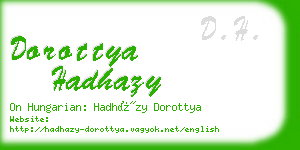 dorottya hadhazy business card